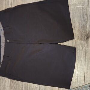 EUC Grand Slam Black Flat Front Shorts Tailored Knee-Length SZ 36